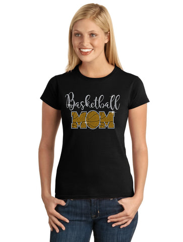 Soccer Mom V1 Spangle Bling Design Shirt