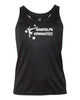 Randolph Gymnastics Black B-Core Racerback Tank Top - 2166 w/ Logo Design V1 on Front