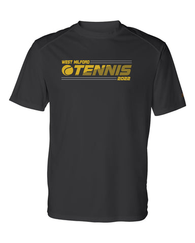 West Milford Girls Tennis Sport Gray JERZEES - Dri-Power® 50/50 T-Shirt - 29MR w/ WM Girls Tennis Design on Front.