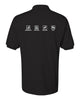 profitlinq black spotshield™ 50/50 polo - 437msr w/ left chest profitlinq logo