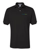 profitlinq black spotshield™ 50/50 polo - 437msr w/ left chest profitlinq logo