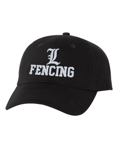 Lakeland Fencing Red Brushed Twill Cap - VC200 with White Embroidery