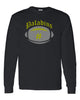 paramus catholic black long sleeve tee w/ large front 2 color design
