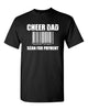 wanaque cheer heavy cotton tee w/ cheer dad scan design