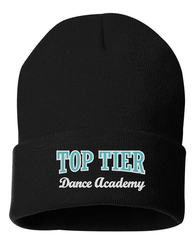 TOP TIER Dance 8" Knit Beanie - SP08 w/ Top Tier Dance Academy Logo Embroidered.