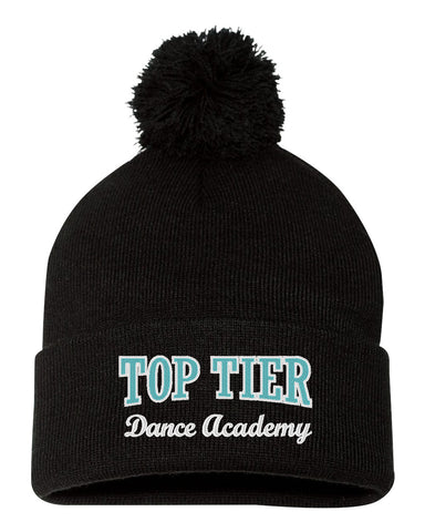 TOP TIER Dance Black B-Core Racerback Tank Top - 4166 w/ Top Tier Dance Academy Logo on Front