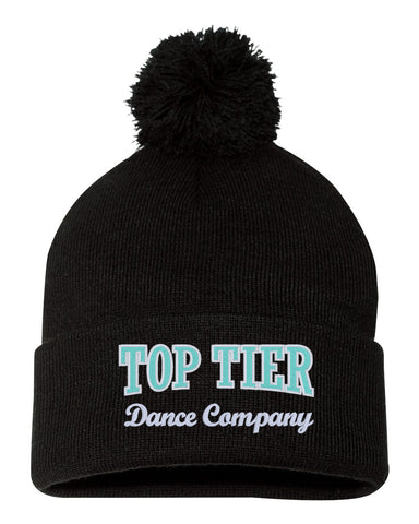 TOP TIER Dance Black B-Core Racerback Tank Top - 4166 w/ Top Tier Dance Company Logo on Front
