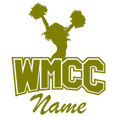 WMCC Black Short Sleeve Tee w/ WMCC Logo in 2 Color Print (non-glitter) on Front.