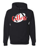 FLFA Black JERZEES - NuBlend® Hooded Sweatshirt - 996MR w/ Cutters DS Football Design on Front