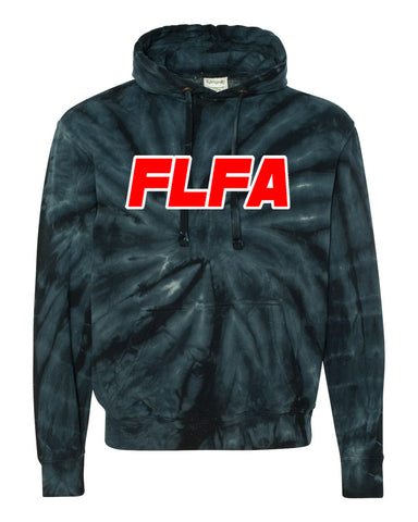FLFA Black Camo Women’s Lightweight Cropped Hooded Sweatshirt - AFX64CRP  w/ Cutters DS Football Design on Front