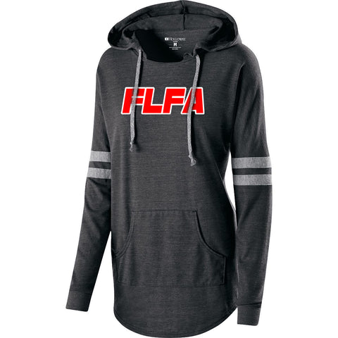 FLFA Black Badger - B-Core Ladies/Girls Racerback Tank Top - 4166 w/ FLFA (text) Logo on Front