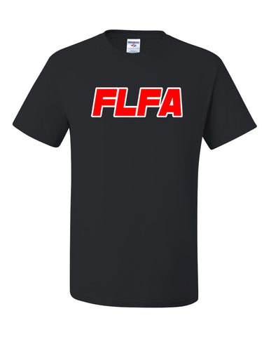 FLFA Black AS Ladies Hooded Low Key Pullover w/ FLFA (text) Logo on Front