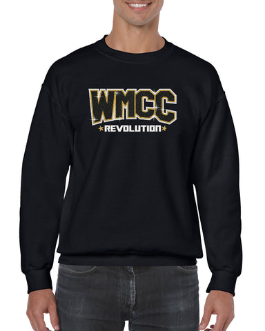 WMCC Black Short Sleeve Tee w/ WMCC "Brother" Logo in 2 Color Print (non-glitter) on Front.