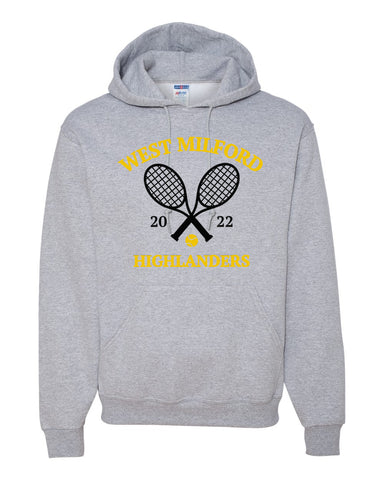 West Milford Tennis Black Badger - Performance Fleece Joggers - 1475 w/ WM Tennis 2022 Logo on Left Hip.