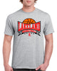 lakeland basketball sport gray heavy blend shirt w/ lakeland basketball v3 logo on front.