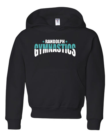 Randolph Gymnastics Hoodie w/ Logo Design V1 on Front