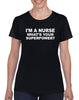 i'm a nurse, what's your superpower? graphic transfer design shirt