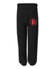bloomingdale pta black jerzees - nublend® sweatpants - 973br w/ varsity b on hip.