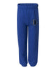 bloomingdale pta royal jerzees - nublend® sweatpants - 973br w/ varsity b on hip.