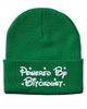 powered by bitchdust embroidered cuffed beanie hat