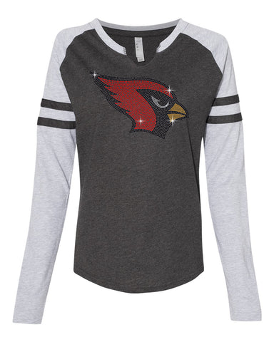 Westwood Cardinals Black Augusta Sportswear - Performance T-Shirt - 790 w/ 2 color Cardinals Crossed Sticks Design on Front.