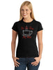 la la love my latte v1 rhinestone bling design shirt