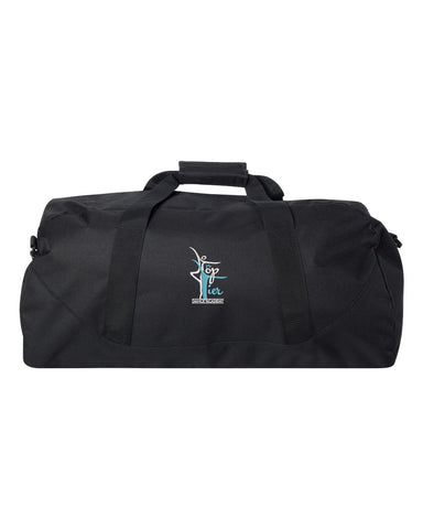TOP TIER Dance Black LB - 18” Small Duffel Bag - 8805 w/ Logo Embroidered.