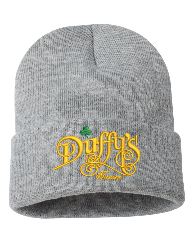 Duffy's Tavern Sportsman - Solid 12" Cuffed Beanie - w/ Logo 1 Embroidered on Front.