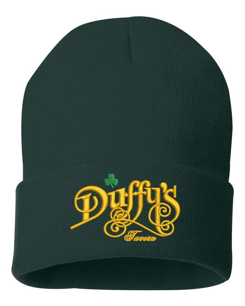 Duffy's Tavern Sportsman - Solid 12" Cuffed Beanie - w/ Logo 1 Embroidered on Front.