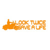 look twice save a life v1 single color transfer type decal