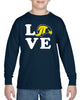jcpta heavy cotton navy long sleeve tee w/ large 