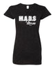 mads black glitter crew t-shirt w/ mads mom design on front.