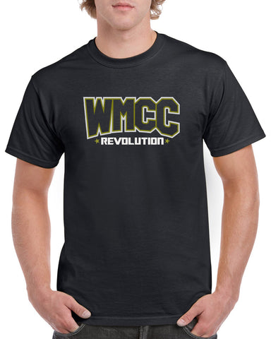 WMCC Black Hoodie w/ WMCC Logo in 3 Color Print (GLITTER) on Front.