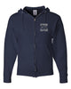 Ryerson School Navy Heavy Blend™ Full-Zip Hooded Sweatshirt - 18600 w/ Embroidered Logo.