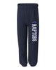 Ryerson School Navy JERZEES - NuBlend® Sweatpants - 973BR w/ RAPTORS Design Down Left Leg