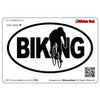 biking v1 oval full color printed vinyl decal window sticker