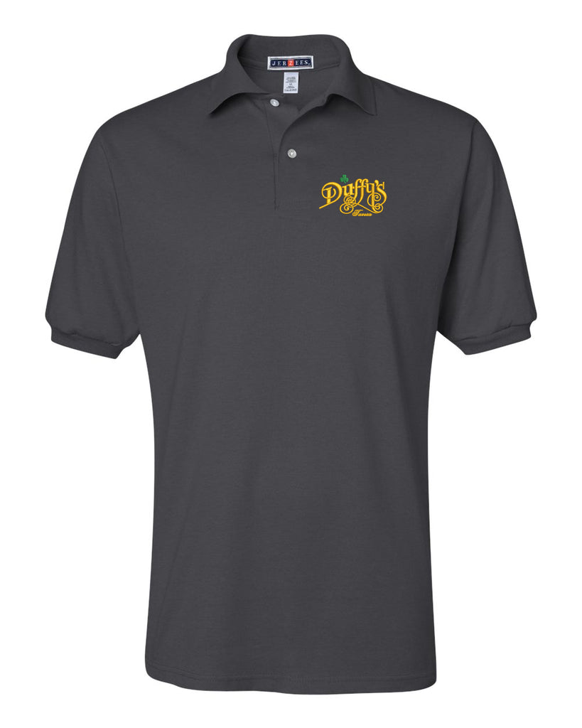 Duffy's Tavern Short Sleeve JERZEES - SpotShield™ 50/50 Polo Sport Shirt - 437YR - w/Logo Embroidered on Left Chest