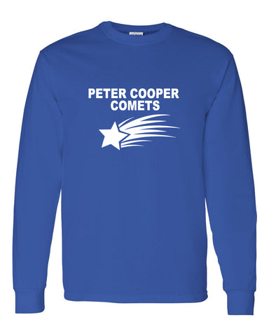 Peter Cooper Comets Royal Heavy Blend™ Full-Zip Hooded Sweatshirt - 18600 w/ Embroidered Logo.