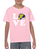 jcpta heavy cotton pink short sleeve tee w/ large 