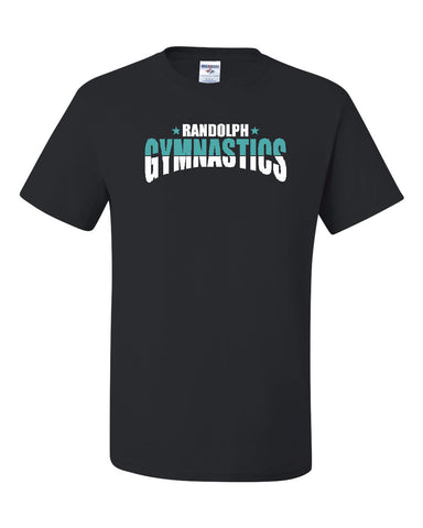 Randolph Gymnastics Black Long Sleeve Tee w/ Logo Design V2 on Front