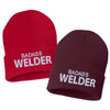 badass welder embroidered cuffed beanie hat