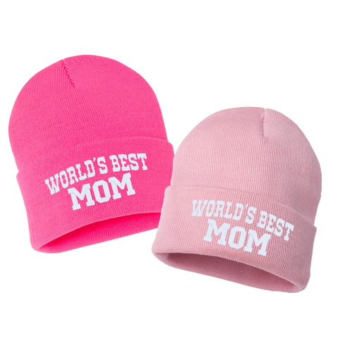 WORLD'S BEST DAD Embroidered Cuffed Beanie Hat