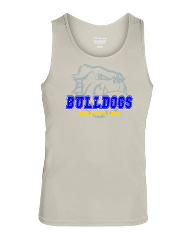 Bulldogs White 100% Cotton Tee w/ Bulldogs DAD Design on Front.