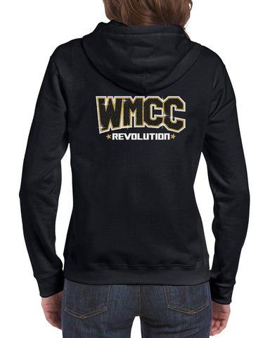 WMCC Black Short Sleeve Tee w/ Black & Gold Vibes Only Design on Front.