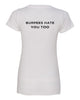 struck fitness next level - women's ideal v-neck tee - 1540 - w/ black out logo