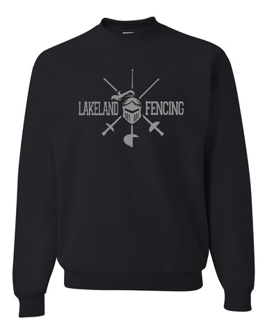 Lakeland Robotics Black JERZEES - Nublend® Cadet Collar Quarter-Zip Sweatshirt - 995MR w/ Embroidered Design on Front Left Chest