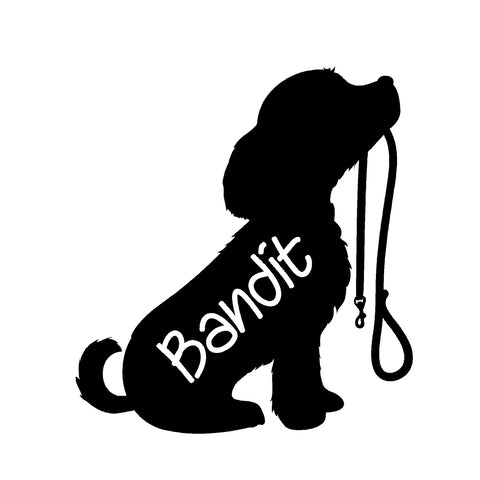 Caution K-9 Stay Back V1 Single Color Transfer Type Decal