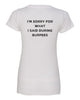 struck fitness next level - women's ideal v-neck tee - 1540 - w/ black out logo