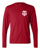 wanaque soccer performance long sleeve t-shirt with small left chest logo