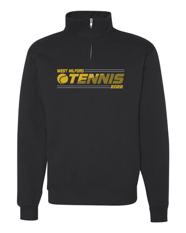 West Milford Tennis Black B-core Short Sleeve Tee w/ WM Tennis 2022 Logo on Front.